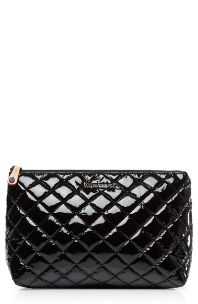 Mz Wallace Zoey Cosmetics Case In Black Lacquer