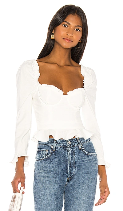 Majorelle Corie Top In White