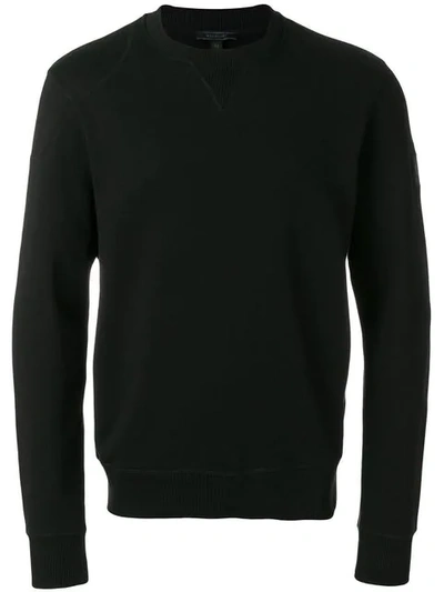 Belstaff Jefferson Crewneck Long Sleeve Sweatshirt In Black