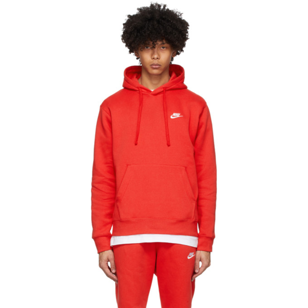 nike sportswear club fleece red