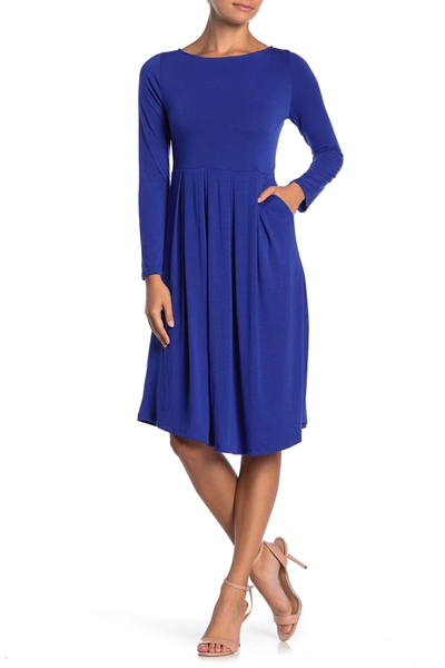 West Kei Knit Midi Dress (petite) In Blue Violet