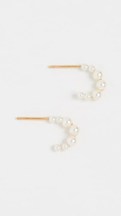 Chan Luu Cream Pearl Earrings In Cream Pearl