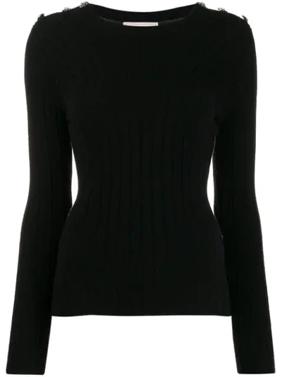 Alexander Mcqueen Knitted Slim In 1033 Black/grey ml
