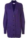 Isabel Marant Étoile Oversized Long Cardigan In Purple