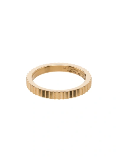 Le Gramme 18k Yellow Gold La 5g Guilloché Polished Ring