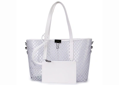 Pre-owned Off-white  Tote Transparent Mesh White