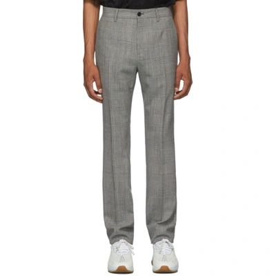 Versace Prince Of Wales Dress Pants In A625 Bianer