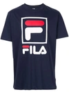 Fila Printed Logo T-shirt In Blue