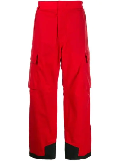 Moncler Gore-tex Ski Trousers In Red
