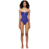 Eres Les Essentiels Cassiopée Bandeau Swimsuit In Blue