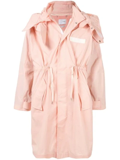 Yoshiokubo Hooded Rain Coat In Pink