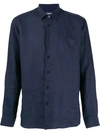 Vilebrequin Caroubis Long-sleeved Shirt In Blue