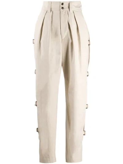 Isabel Marant Pleated Waist Trousers In Neutrals
