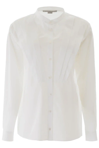 Stella Mccartney Pleated Shirt In White