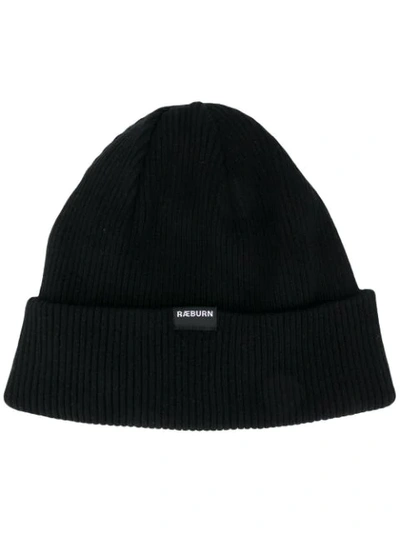 Raeburn Logo Beanie In Black