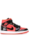 Nike Women's Air Jordan Retro 1 Mid Se Casual Shoes In Red