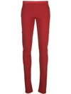 Rick Owens Skinny Fit Trousers In Cardinal Red