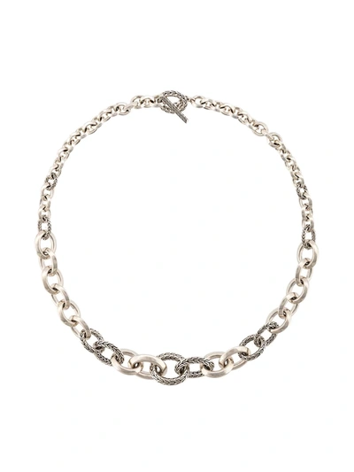 John Hardy Classic Chain Silver Knife Edge Link Necklace