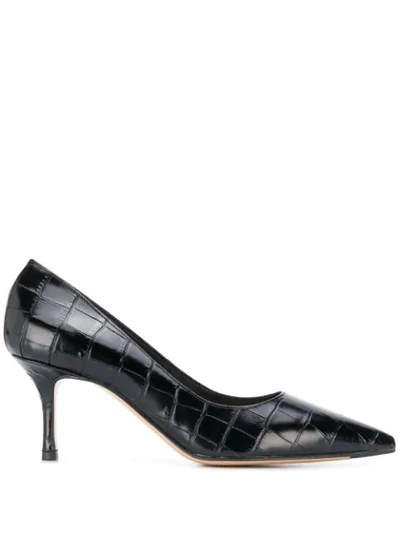 The Seller Embossed Pumps In Black