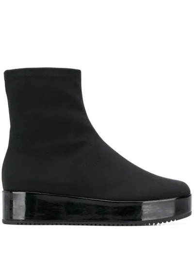 Hogl Platform Sole Boots In Black