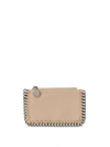 Stella Mccartney Falabella Cardholder In Light Grey