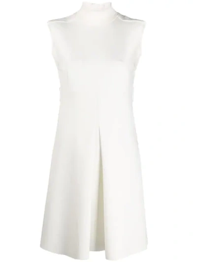 Dorothee Schumacher Stand Up Collar Dress In White