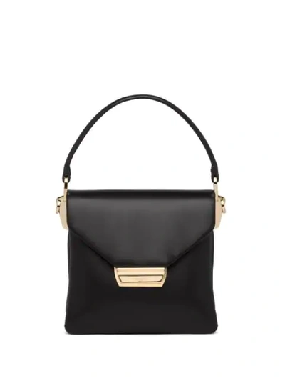 Prada Small Ingrid Tote Bag In Black