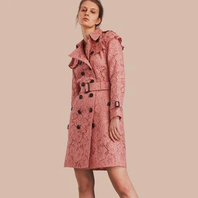 Burberry pink outlet lace trench coat