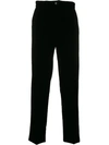 Giorgio Armani Straight-leg Track Pants In Black