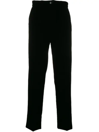 Giorgio Armani Straight-leg Track Pants In Black