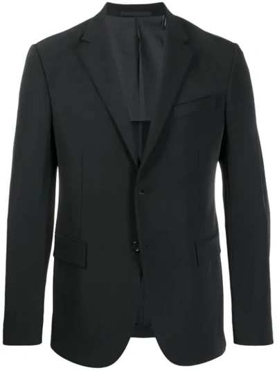 Theory Single Breasted Blazer In Black