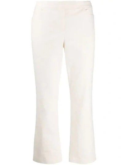 Theory Cropped Length Trousers In White