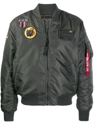 Alpha Industries Ma-1 Air Force Bomber Jacket In Green
