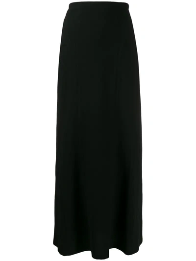 Yohji Yamamoto Knitted Long Skirt In Black