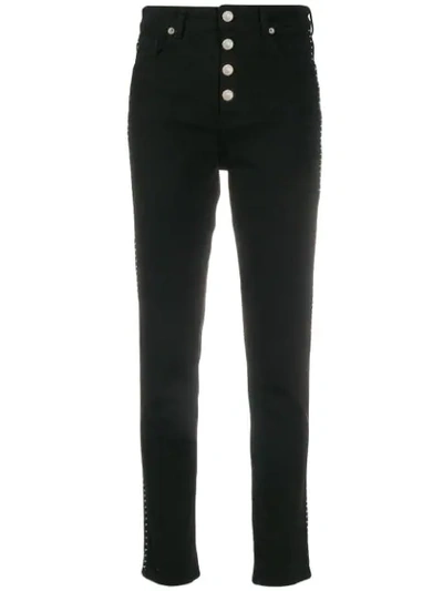 Iro Studded Tapered Jeans In Black