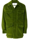Ami Alexandre Mattiussi Sherpa-lined Safari Jacket In Green