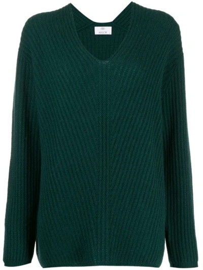 Allude Slouchy Knit Jumper In 39 Verde