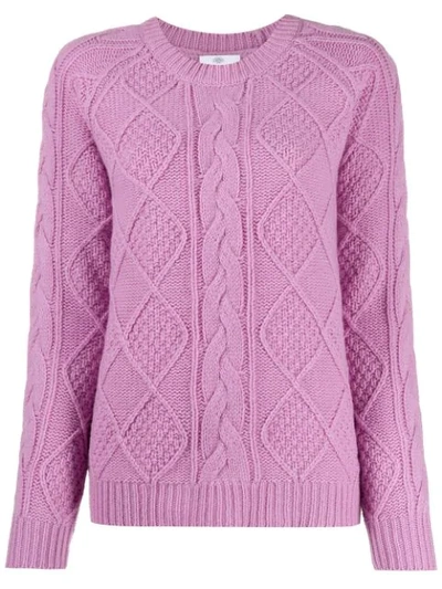 Allude 'treccia' Strickpullover In 71 Purple