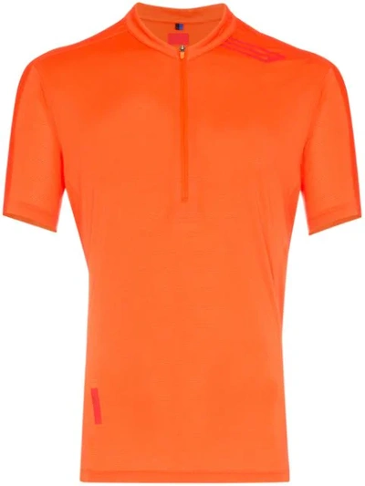Soar Sierra Half-zip Performance T-shirt In Orange