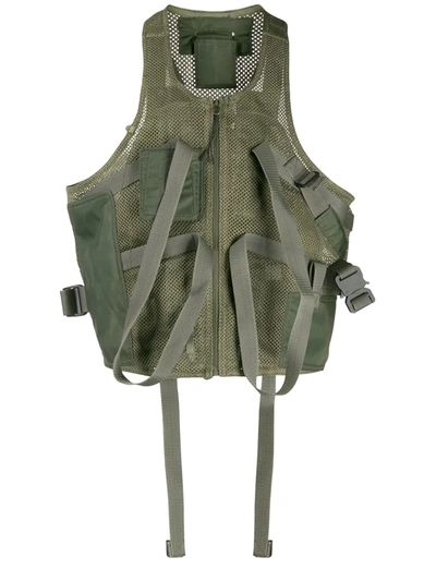 Alyx Cropped Tactical Vest In Green