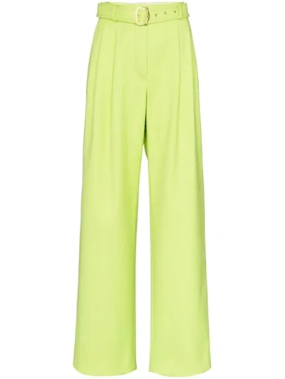Sies Marjan High-waisted Belted Trousers In Yellow