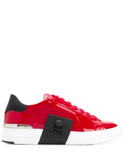Philipp Plein Original Lo-top Sneakers In Red
