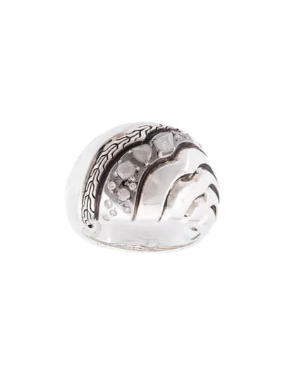 John Hardy Lahar Diamond Dome Ring In Silver