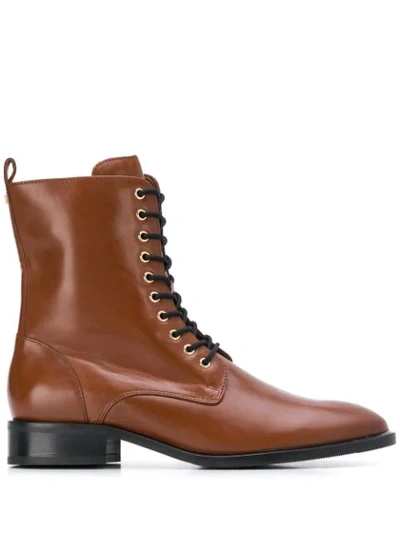 Hogl Lace-up Ankle Boots In Brown