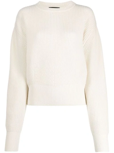 Cashmere In Love Oversize Ivy Sweater In White