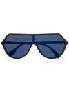 Fendi Roma Amor Oversized Sunglasses In Black