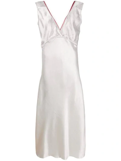 Marni Net-trimmed Midi Dress In White