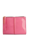 Marni Glossy Effect Clutch Bag In 00c60 Pink