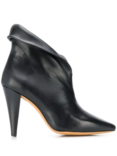 Iro Pointed Toe High-heel Boots In Black
