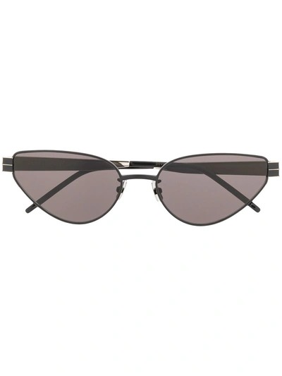 Saint Laurent Cat Eye Frames Sunglasses In Black